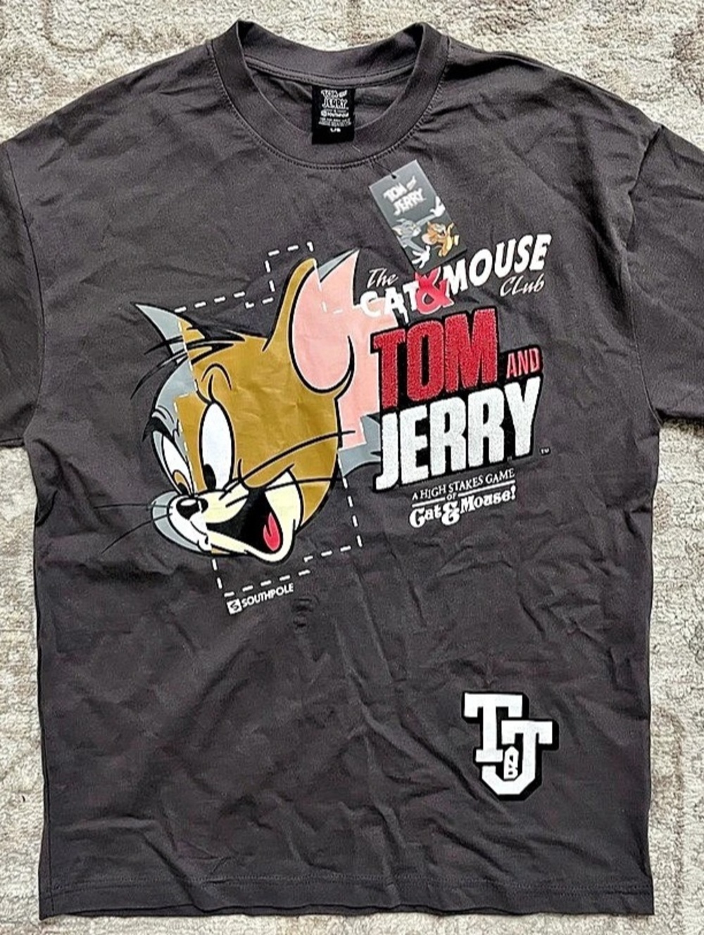Southpole Tom and Jerry The Cat and Mouse Club Graphic T-Shirt Cat and Mouse